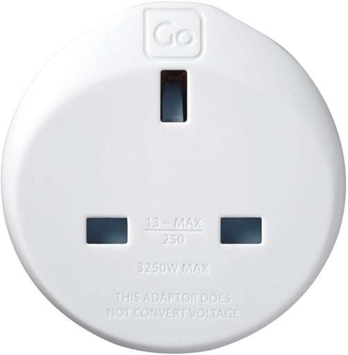 [WWAH27ZYNQF74ETW] Go Travel UK-SA Worldwide Adaptor (White)