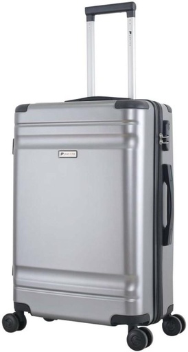 [STCHFXFAGFUSTP9N] Paklite Retro Trolley Cse Charcoal Check-in Suitcase 4 Wheels - 26 inch (Grey)