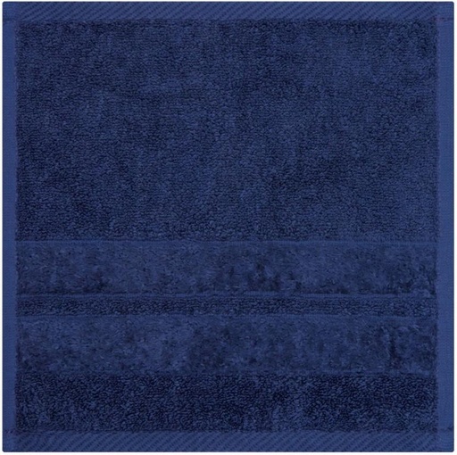 [BTWH4U4A3XYXFR3V] Glodina Zero Twist Face Cloth Cotton Face Towel (Navy, 30 cm x 30 cm)