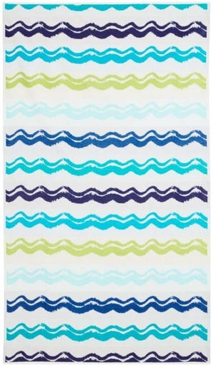 [BTWHFRWX3WPD6VWJ] Colibri Velour Beach Towel Cotton Bath Towel (Multicolour, 14.8 inch x 8.5 inch)