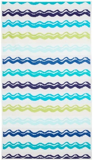 [BTWHFRWX3WPD6VWJ] Colibri Velour Beach Towel Cotton Bath Towel (Multicolour, 14.8 inch x 8.5 inch)
