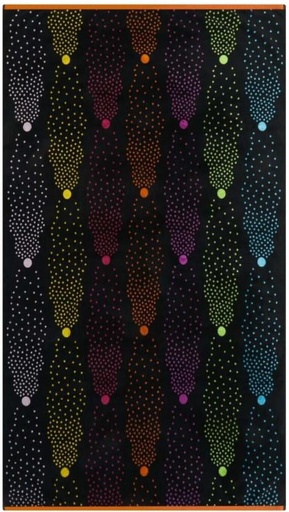 [BTWH7JW9MG6FZQN6] Home Living Velour Sparkles Cotton Beach Towel (Multicolour, 180 cm x 100 cm)