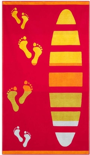[BTWHFRWXQDRU2Z3H] Colibri Velour Beach Towel Cotton Beach Towel (Red, 14.8 inch x 8.5 inch)