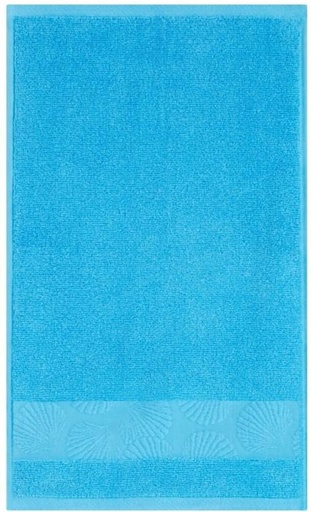 [BTWHD2JHMWXS7H4V] Home Living Cove Zero Twist Guest Towel Cotton Bath Towel (Sky Blue, 150 mm x 280 mm)