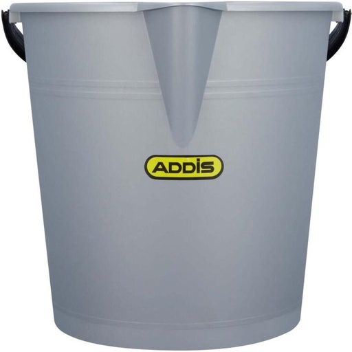 [BKTH2GN5A5HZRMKY] Addis 12 L Plastic Bucket (Grey)