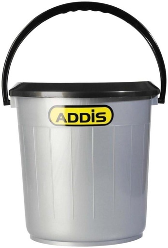 [BKTH2GN8ZHC5YQ9X] Addis 15 L Steel Bucket (Grey)