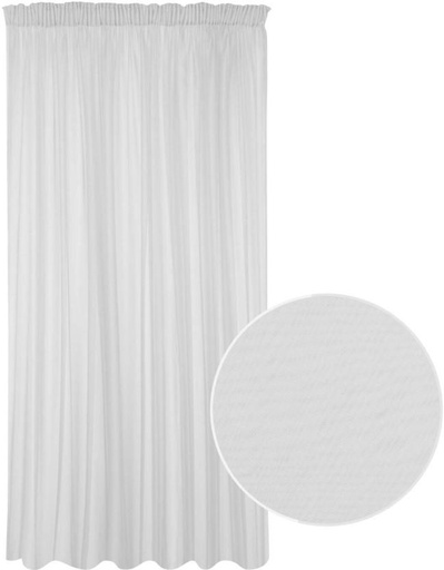 [CRTHFXH6VGURGGHW] Classic Collection 290 cm (10 ft) Polyester Semi Transparent Window Curtain (Plain, White)