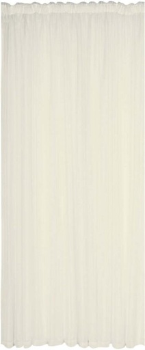 [CRTHFXH6JNU3GBUG] Design Collection 218 cm (7 ft) Polyester Transparent Window Curtain (Plain, Beige)