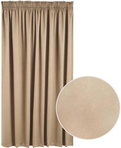 [CRTHFXH6EUBMXZ4M] Classic Collection 230 cm (8 ft) Velvet Blackout Window Curtain (Solid, Brown)