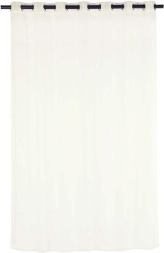 [CRTHFXH6GPQADZTV] Design Collection 225 cm (7 ft) Polyester Transparent Window Curtain (Plain, Beige)