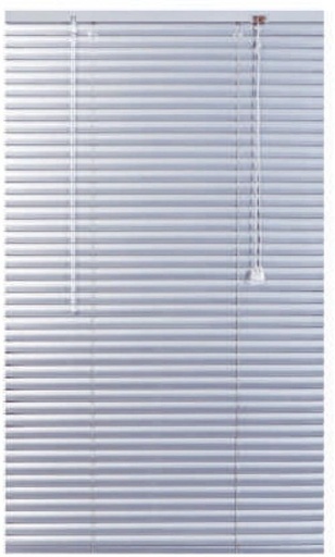 [BLSH4VY2ZUGXZ6ZB] Finishing Touches Cord Drawn Venetian Blind (Aluminium, In Window)