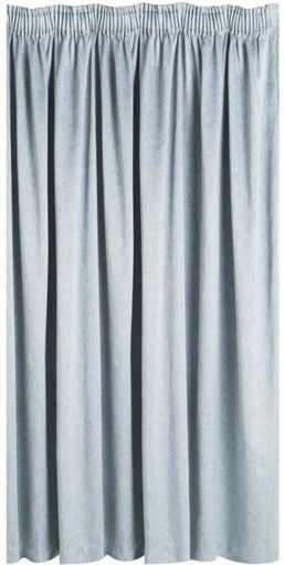[CRTH7JZX5M97KAWP] Classic Collection 230 cm (8 ft) Jacquard Blackout Door Curtain (Plain, Blue)