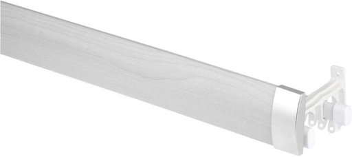 [CUAH27QEG5P8WAWG] Finishing Touches White Curtain Rods (150 cm x 7 cm) (Pack of 1)