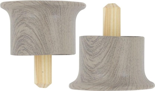 [CUAH4U28ZYXJHGEC] Finishing Touches Beige Curtain Knobs (11.5 cm x 5 cm) (Pack of 1)