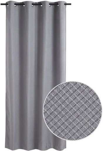 [CRTHE2AYZBV6G2CJ] Classic Collection 225 cm (7 ft) Regalia Room Darkening Door Curtain (Plain, Grey)