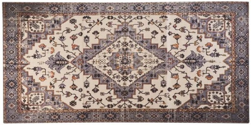 [CRGH2YYBKDGURBTF] Home Living Cotton Rectangle Shape Carpet (45 cm x 30 cm, Multicolour)