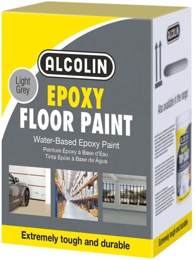 [FLPH7SZSKHYXCWZ4] Alcolin Epoxy Floor Paint Light Grey Epoxy Floor Coating Paint (5 L)