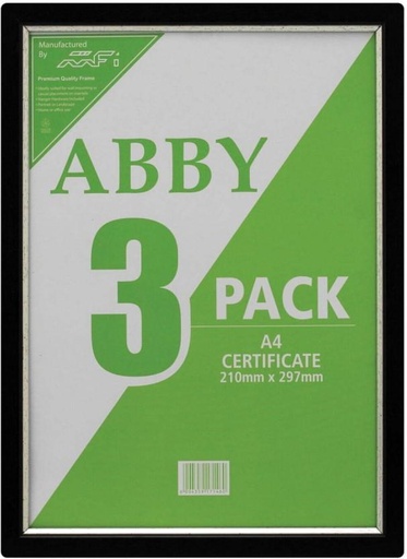 [NPFH28ZW8P2AZ66X] MFI Wood Wall Photo Frame (Black, 1 Photo(s), 210 x 297Mm)