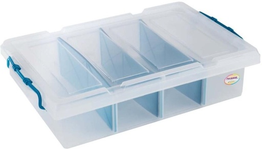 [STBH7TQGKYE2XJPR] Formosa 4 Division Storage Box (White)
