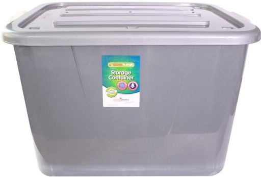 [STBH2YYWYH3P9VCQ] Store 'N Stak Container 150L Storage Box (Grey)