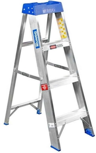[STLH257HYMXMCAQD] Mundo Step Ladder Aluminium Ladder (With Platform, Hand Rail)