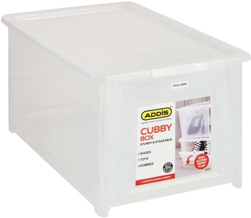 [STBH4V7BRWZ4RNDZ] Addis Cubby Shoe Box Storage Box (White)