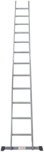 [STLH257HDUBYPFXJ] Tradequip Dual Ladder Aluminium Ladder (With Platform, Hand Rail)