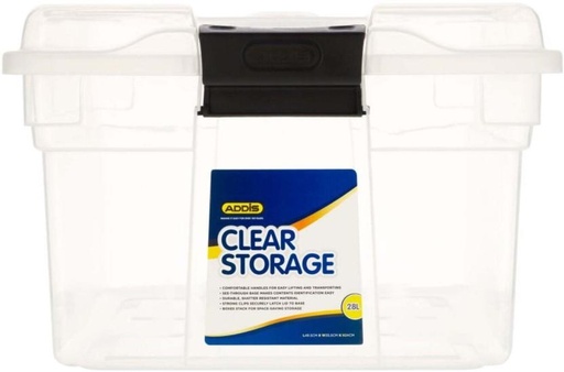 [STBH2YYU7S9ZGUZM] Addis Storage Box Clear Storage Box (White)