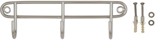 [HOOH4V5BYHHMYKQD] Steelcraft Hook Rack Wall Mounted 3 (Pack of 1)