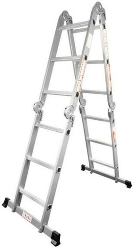 [STLH257GQQA4JCTW] Mundo Multipurpose Aluminium Ladder Aluminium Ladder (With Platform, Hand Rail)