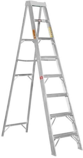 [STLH257HGNEX2F7E] Mundo Fibreglass 6 Step Ladder FRP Ladder (With Platform, Hand Rail)