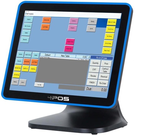 [CRRH27TPKAY3V5XM] 4Pos 15` Touch Pc Only Table Top Cash Register (LED Screen)