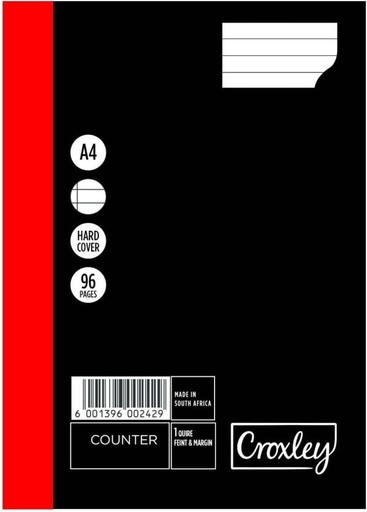 [DNBH2YZ5ZCM4BCNZ] Croxley Counter Book A4 Cash Memo Feint & Margin (Black)