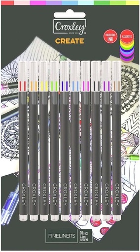 [MHRHFXKPY7M2SZYH] Croxley Create Fineliners (Multicolour)