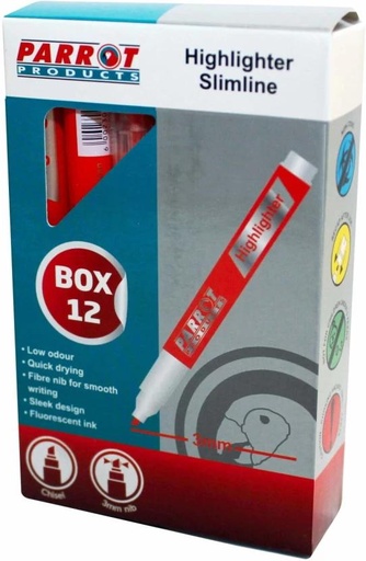 [MHRH7SZJYYNCDHZT] STAEDTLER Slimline Marker Highlighters Orange 12-Pack (Orange)