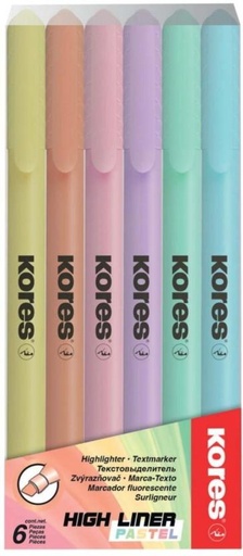 [MHRHFXKPHVG4XE53] Kores Fine Highlighters Pastel (Multicolour)