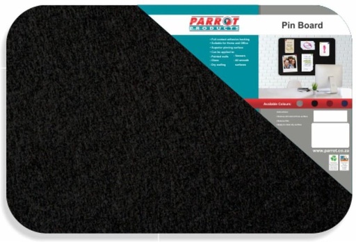 [PUBH4ZMZTDFU54P7] Parrot No Frame Pin Board Chalkboard with Pin-Up Area  Bulletin Board (Black)
