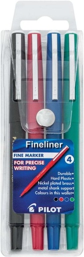 [PENH27R3RVK4ER8Z] Pilot NA Fine liner Pen (Pack of 4, Multicolor)