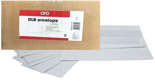 [ENVH22YZTCMCBPYY] Aro Banker Seal Easi Envelopes (Pack of 1 White)