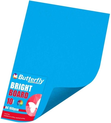 [PPRH4YSJK9C8JBZW] Butterfly A4 160 gsm Bond Paper (Set of 1, Blue)