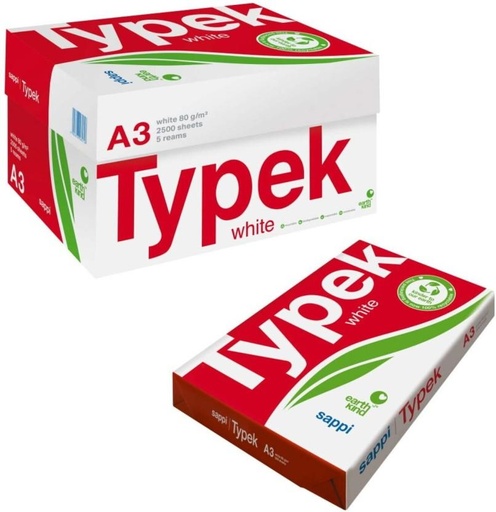 [PPRH2266TAYJXAFD] Typek A3 80 gsm Copy Paper (Set of 1, White)