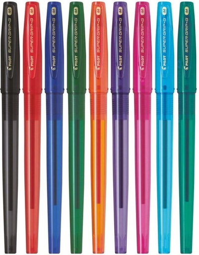[PENH27R38XHEMTK6] Pilot Super Grip G Ball Pen (Pack of 12, Multicolor)