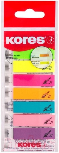 [PITH27G3MMGFBNK3] Kores 25 Sheets Sticky Notes, 8 Colours (Set Of 25, Multi)