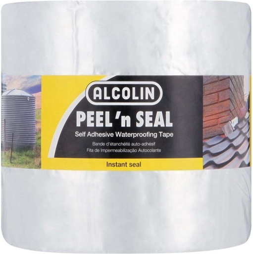 [CTDH7RUSGGNACYAH] Alcolin Peel 'N Seal Waterproofing Tape Dispenser Self Adhesive (Manual) (Set of 1, Silver)