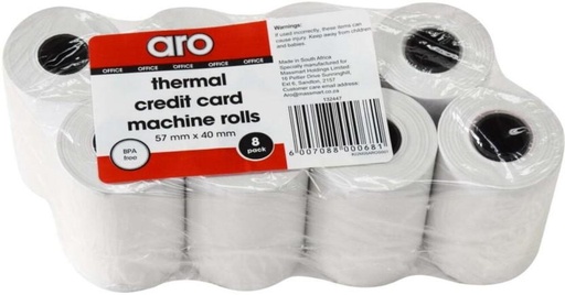 [PPRH27JZDY2W3WGG] Aro B1 55 gsm Thermal Paper (Set of 8, White)