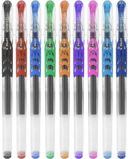[PENH27R3MBBDYH8W] Pilot Wingel Gel Pen (Pack of 7, Multicolor)