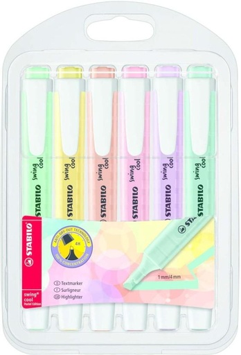 [MHRHFXKPSZC7XEZT] Stabilo Swing Pastel (Multicolour)