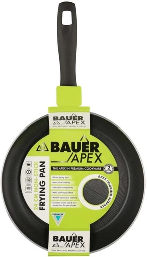 [PPNHFXCVMCHJP9AW] Bauer Apex Non Stick Frying Pan Pan 2 L capacity (Aluminium, Non-stick, Induction Bottom)