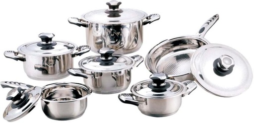 [CKSH39E6KFP3N5KB] Tissolli 12-Piece | Stainless Steel Stainless Steel Cookware Set (1 - Piece)