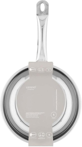 [PPNH7SFQZ9TFTZPT] Legend Prof Chef Frying Pan Pan 1.9 L capacity 24 cm diameter (Stainless Steel, Aluminium, Iron, Induction Bottom)